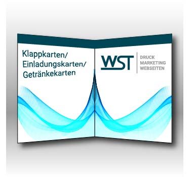Klappkarte/ Einladungskarte/ Getränkekarten Werbedruck Staub GmbH