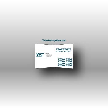 Visitenkarte geklappt Werbedruck Staub GmbH
